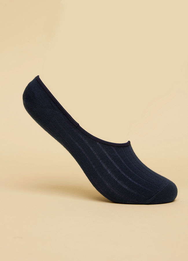 Navy Blue No Show Socks image number 2